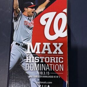 MLB Washington Nationals bobbleheads Max Scherzer from no hitter game